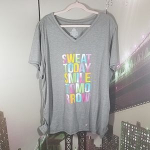 Plus size work out shirt